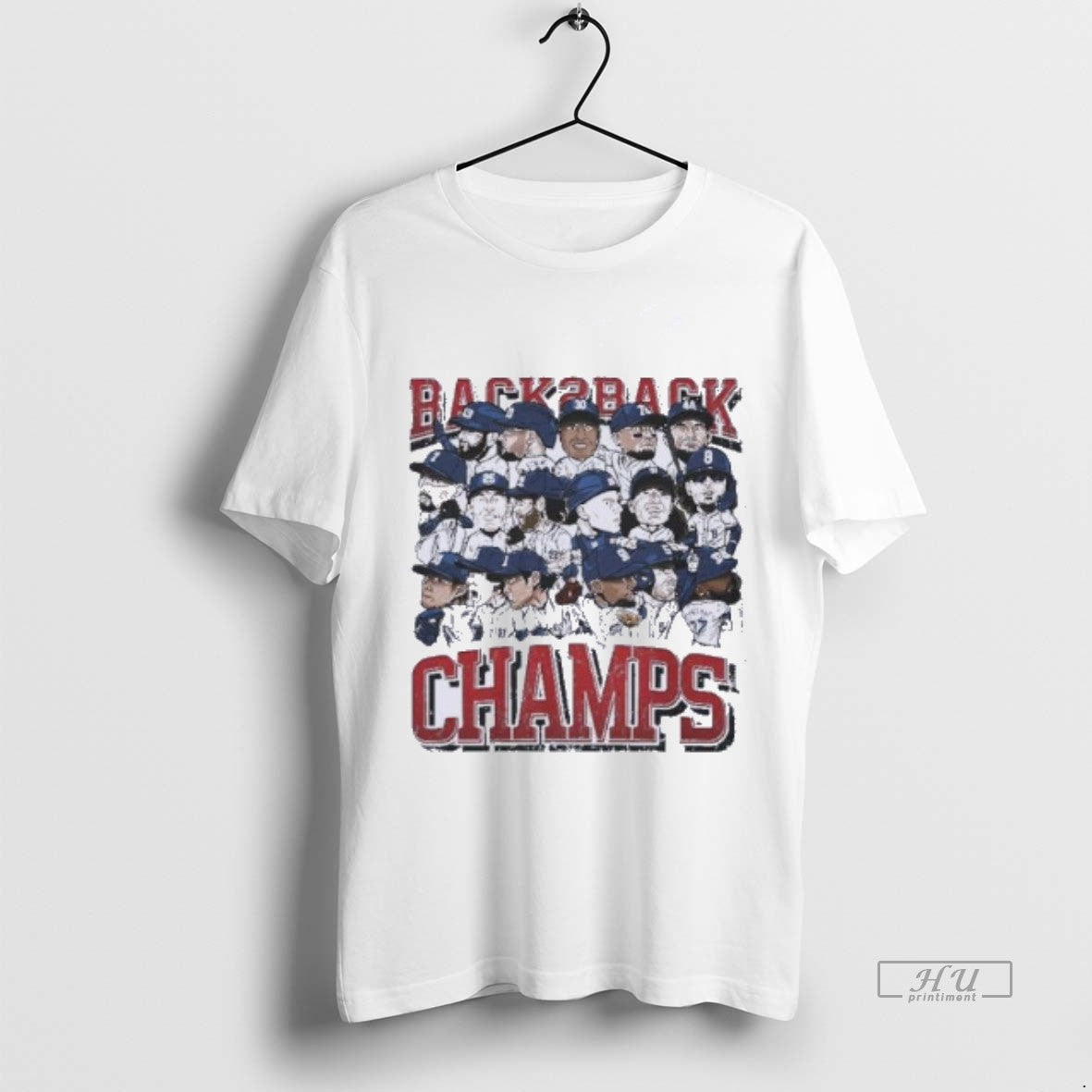 Officials Los Angeles Dodgers Baseball Back 2 Back Champs 2025 Team Cartoon Premium T-Shirts, Hoodie, Sweatshirt