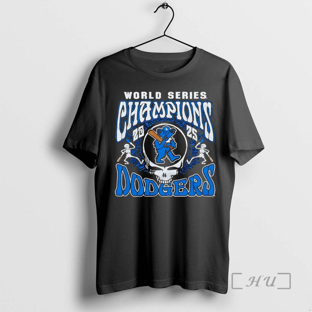 Officials Los Angeles Dodgers Grateful Dead World Series Champions 2025 T-Shirts, Hoodie, Sweatshirt | InkNestWear.com