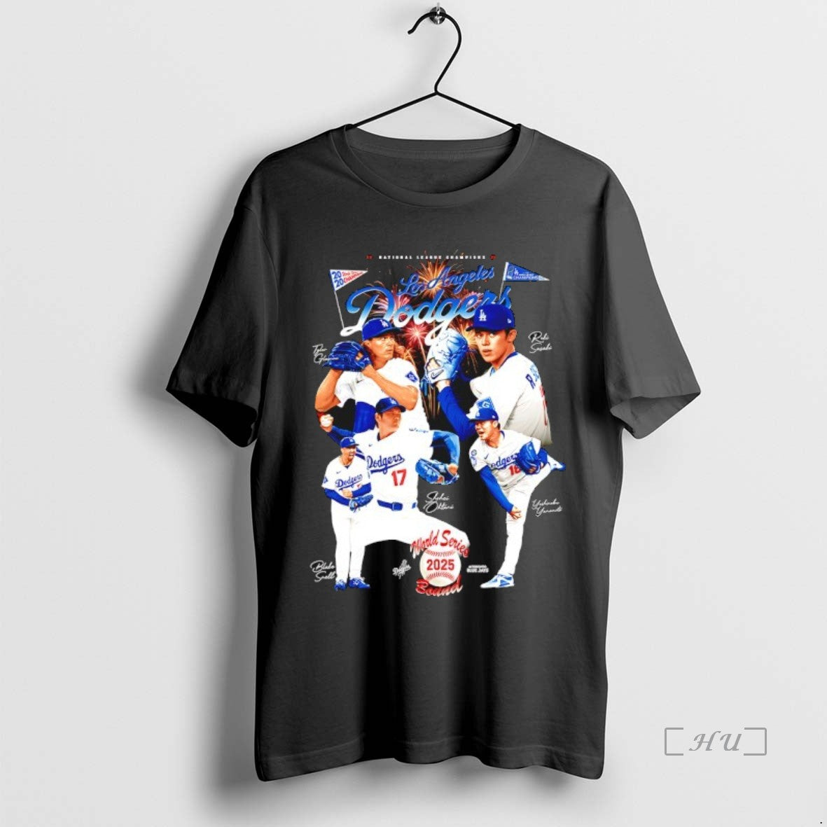 Officials Los Angeles Dodgers National League Champions 2025 World Series Signature Graphic Premium T Shirts Hoodie,...