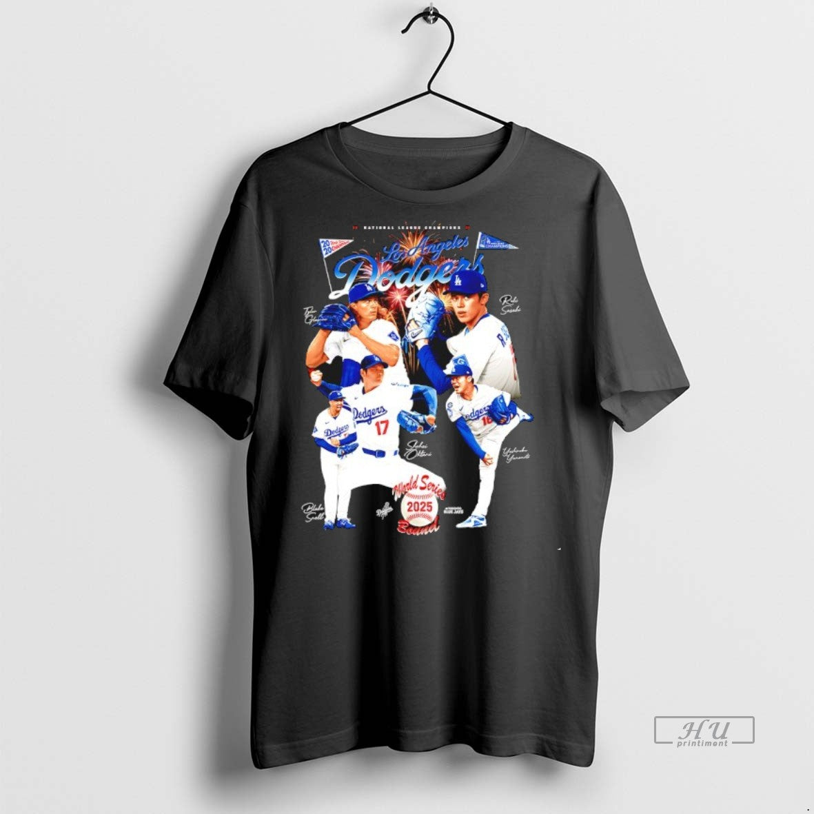 Officials Los Angeles Dodgers National League Champions 2025 World Series Signature Graphic Premium T-Shirts, Hoodie,...
