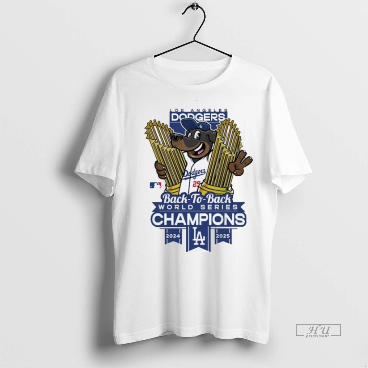Officials Los Angeles Dodgers Winner Mlb Back To Back Mascot Trophy Cup Hug World Series T-Shirts, Hoodie, Sweatshirt