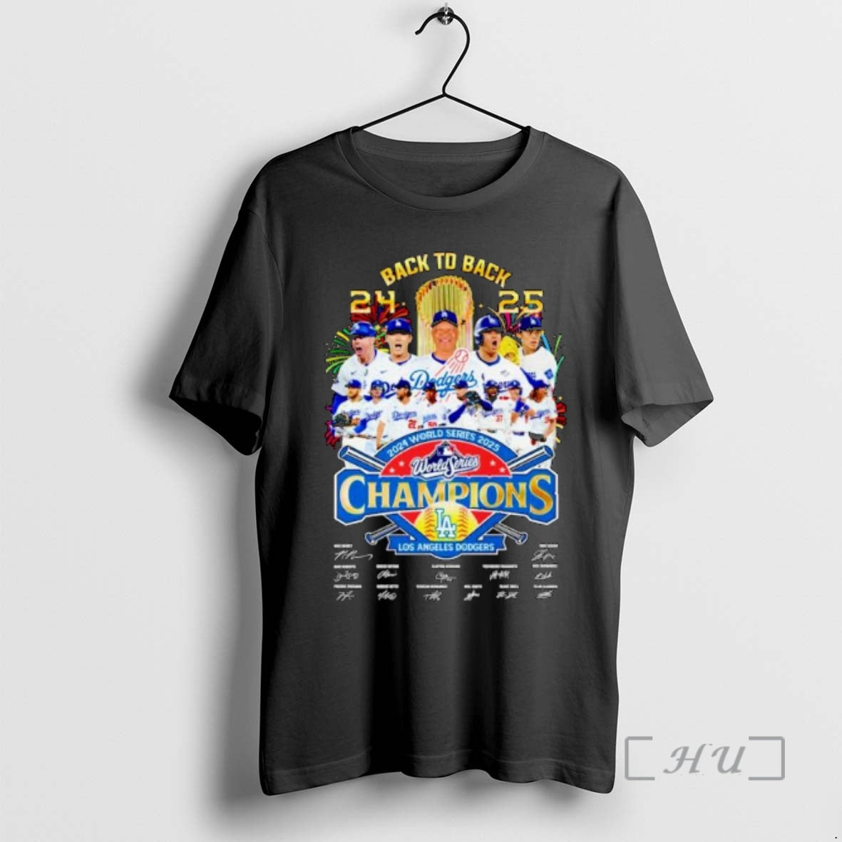 Officials Los Angeles Dodgers Back Back 2024 2025 World Champions Signatures Ornaments T-Shirts, Hoodie, Sweatshirt