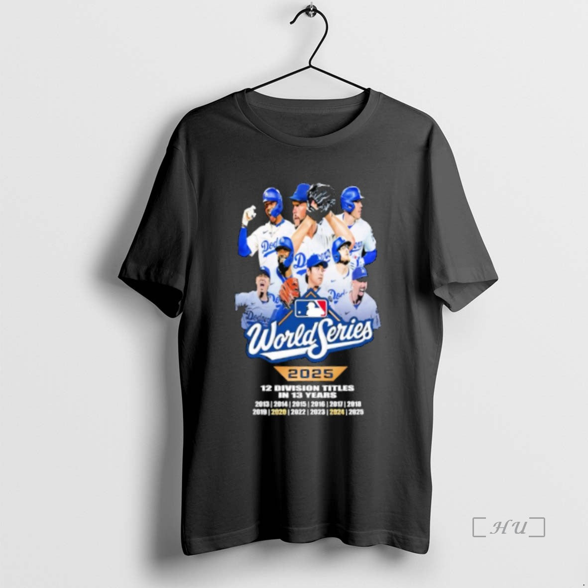 Officials Los Angeles Dodgers Baseball 2025 12 Division Titles In 13 Years World Series Champions T-Shirts, Hoodie,...