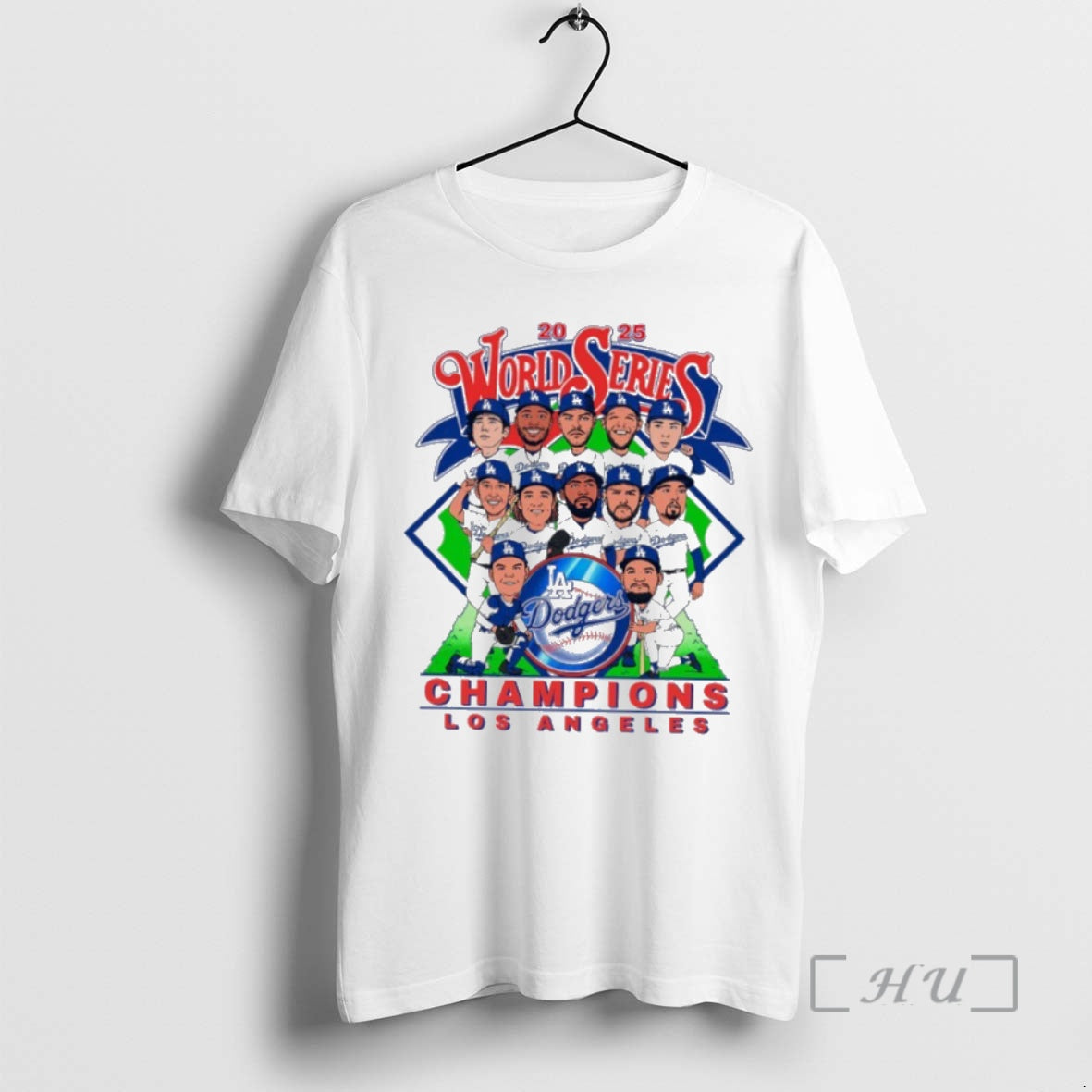 Officials Los Angeles Dodgers Baseball 2025 World Series Champions Caricature T-Shirts, Hoodie, Sweatshirt | InkNestWear.com