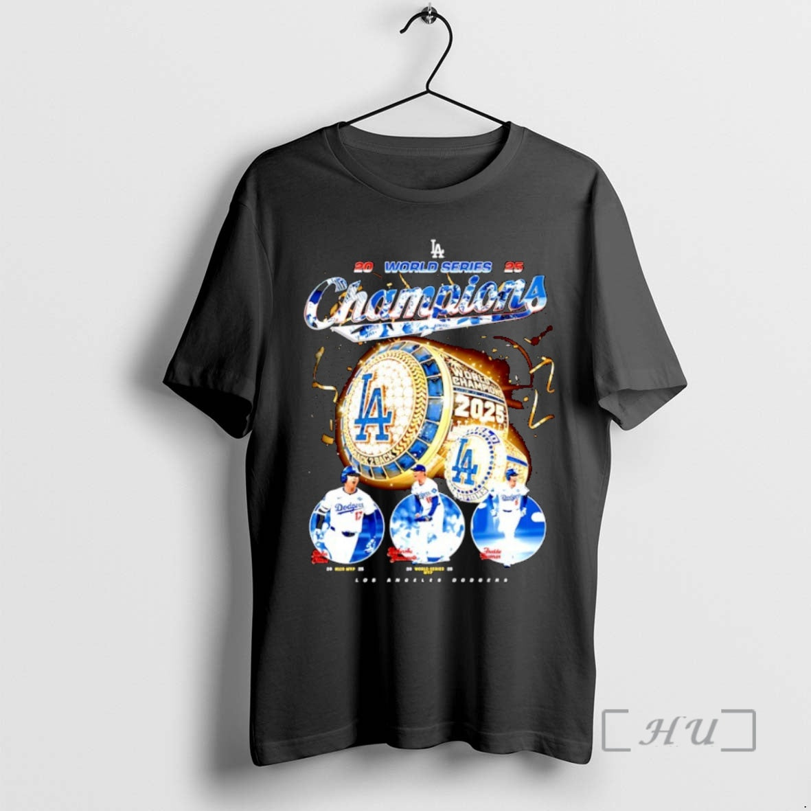 Officials Los Angeles Dodgers Rings Shohei Ohtani Yoshinobu Yamamoto And Freddie Freeman World Series 2025 T-Shirts,...