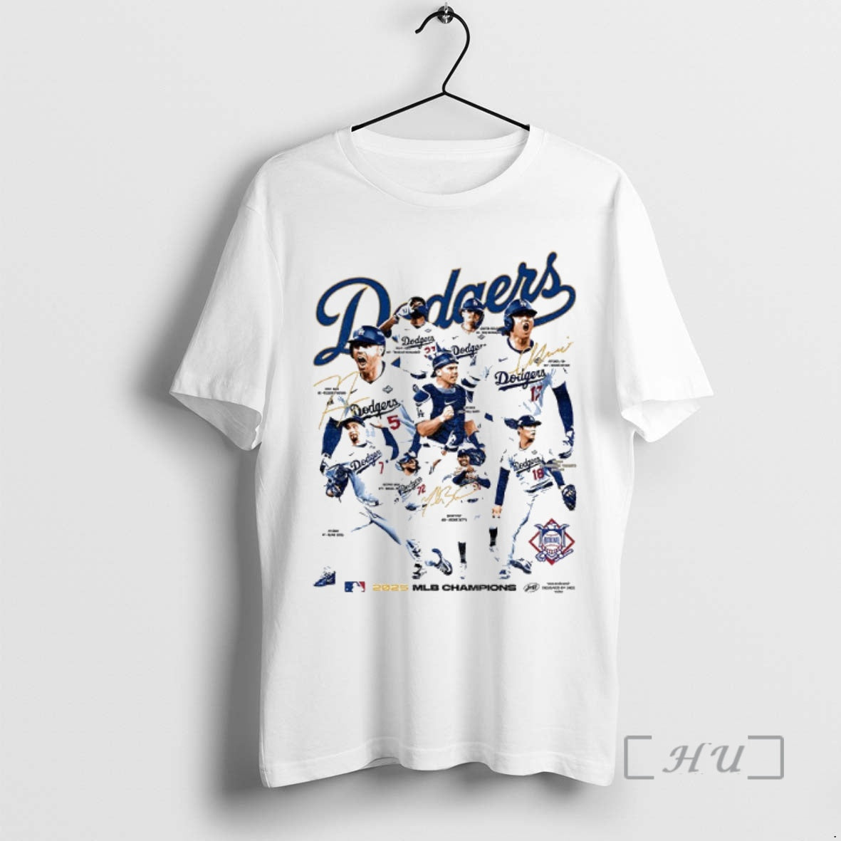 Officials Los Angles Dodgers 2025 Mlb Champions Signature T-Shirts, Hoodie, Sweatshirt | InkNestWear.com