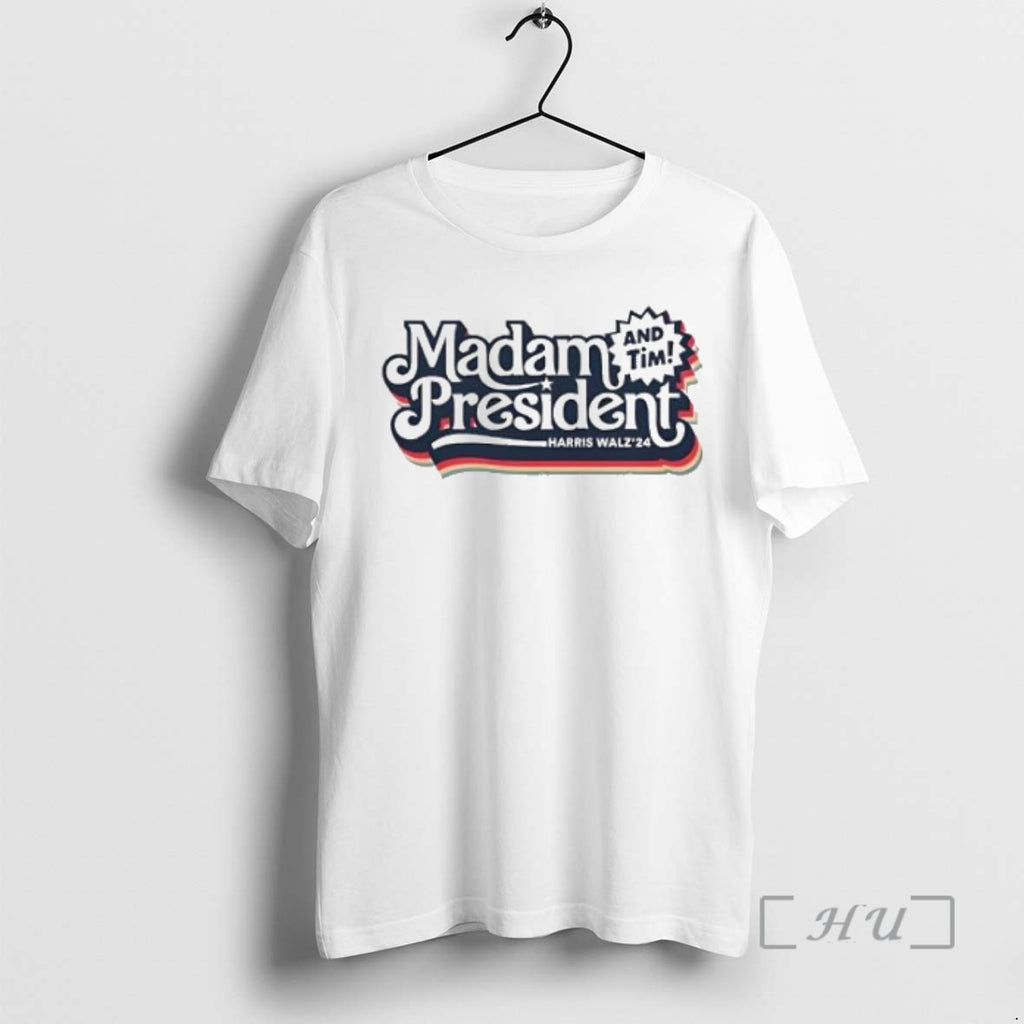 Officials Madam President And Tim Kamala Harris For 47th President T-Shirts, Hoodie, Sweatshirt | InkNestWear.com