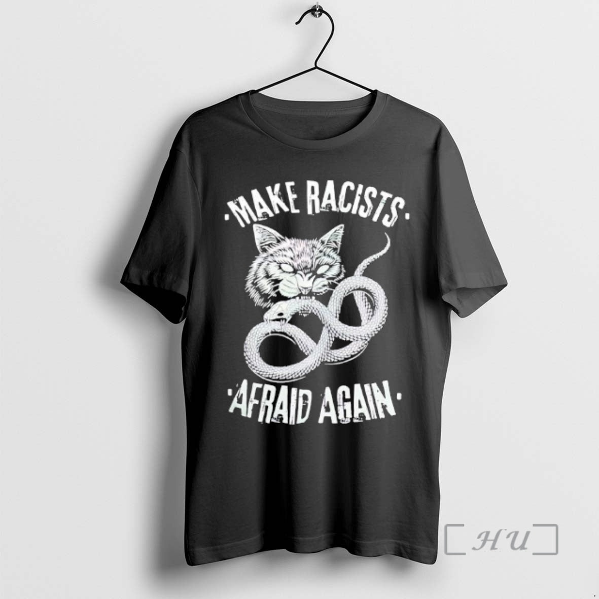 Officials Make Racists Afraid Again Cat And Snake T-Shirts, Hoodie, Sweatshirt | InkNestWear.com