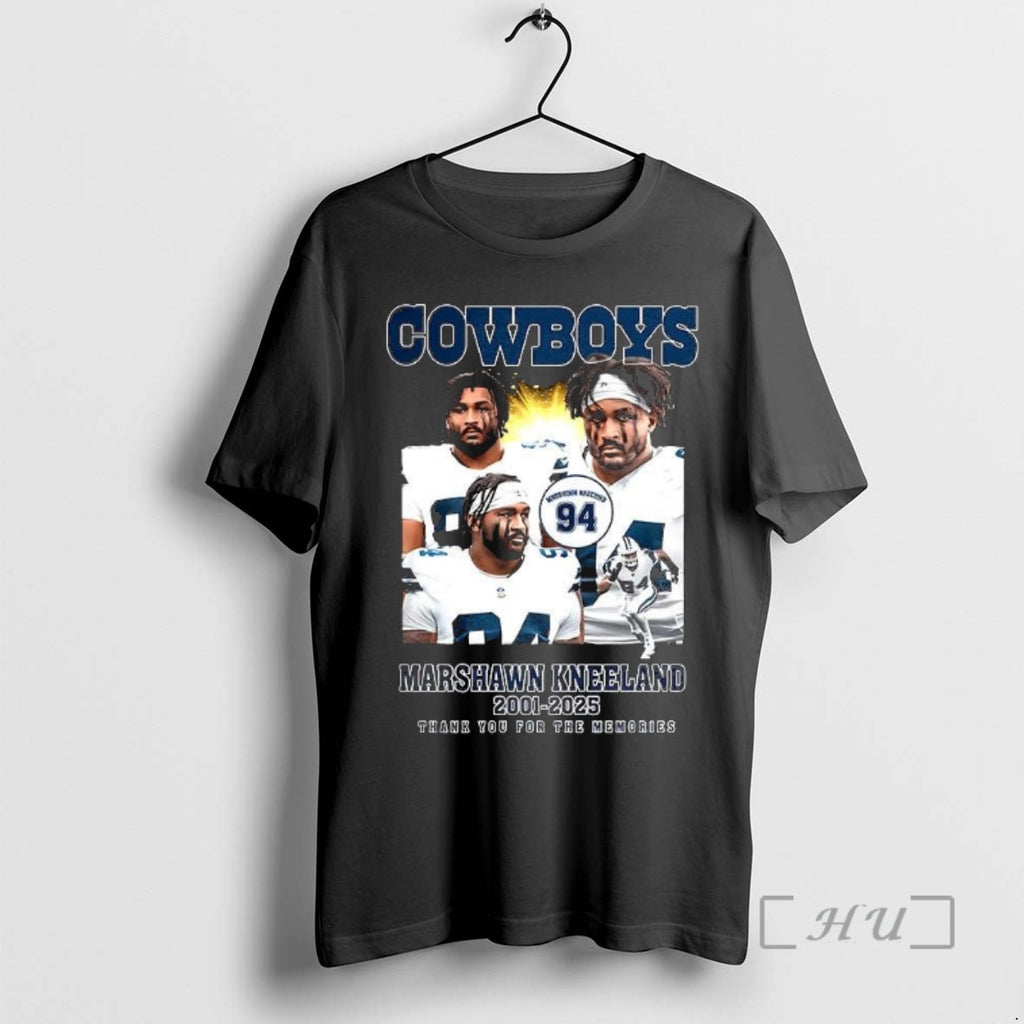 Officials Marshawn Kneeland Dallas Cowboys Number 94 2001 2025 Thank You For The Memories Premium T-Shirts, Hoodie,...