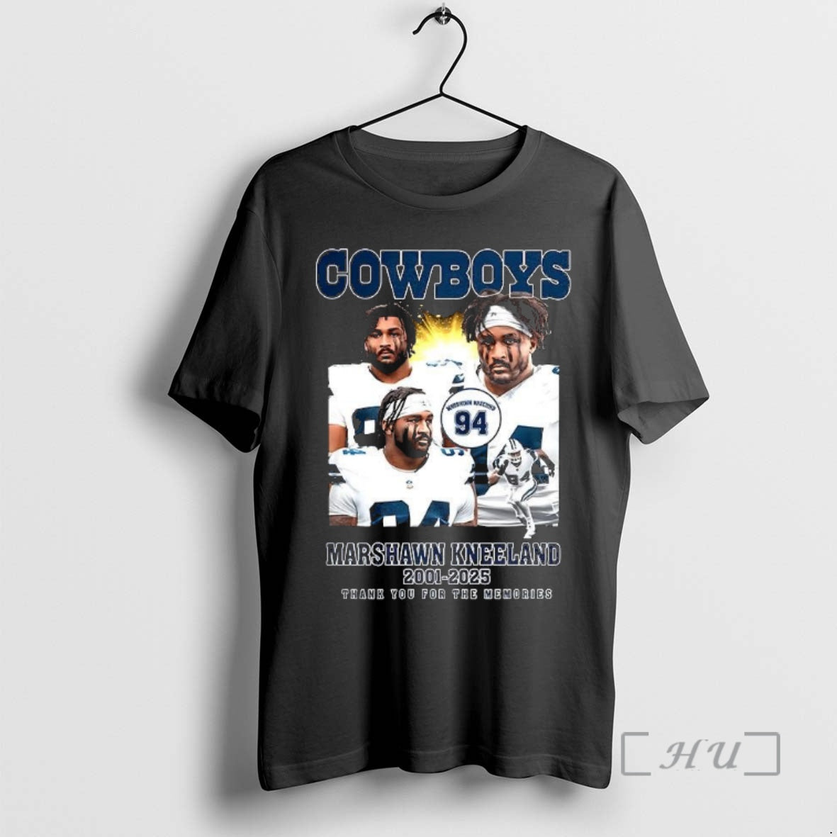 Officials Marshawn Kneeland Dallas Cowboys Number 94 2001 2025 Thank You For The Memories Premium T-Shirts, Hoodie,...