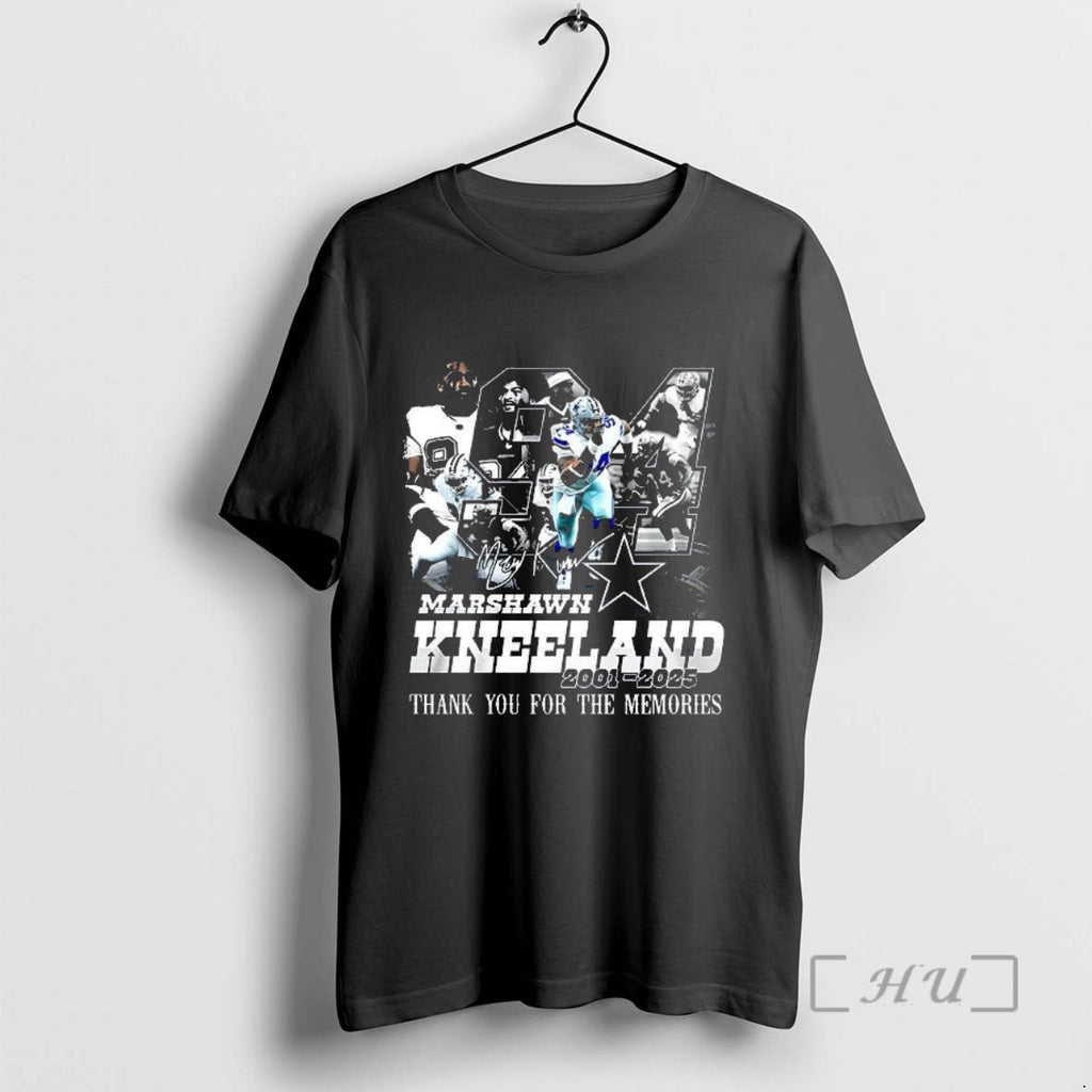 Officials Marshawn Kneeland Number 94 Thank You For The Memories 2001 2025 Signature Premium T-Shirts, Hoodie, Sweatshirt