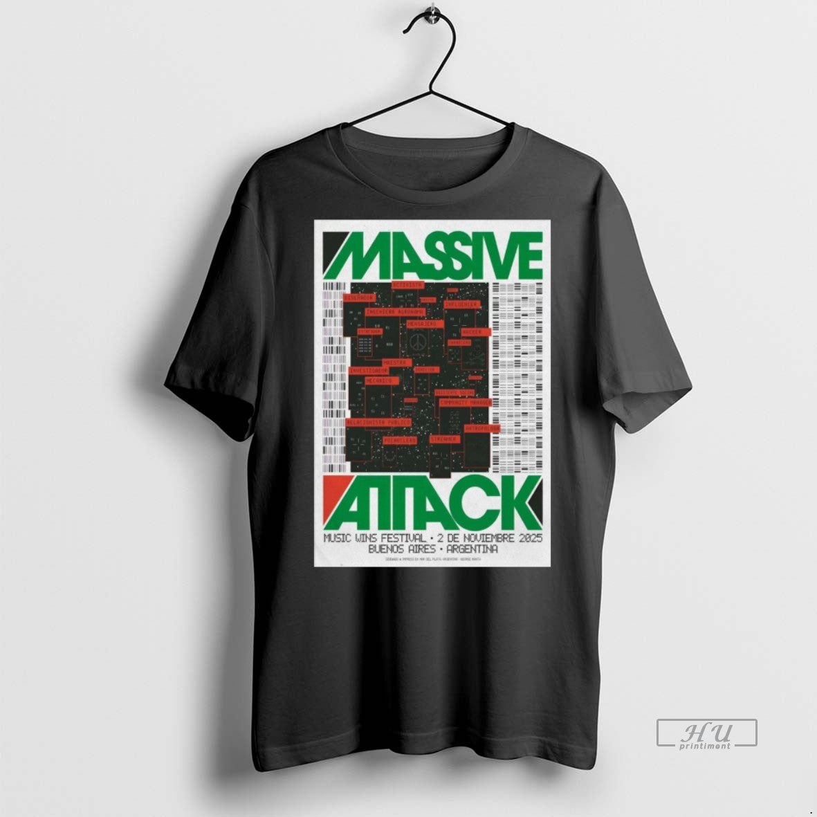 Officials Massive Attack Music Wins Festival On November 2 2025 Buenos Aires Argentina T-Shirts, Hoodie, Sweatshirt