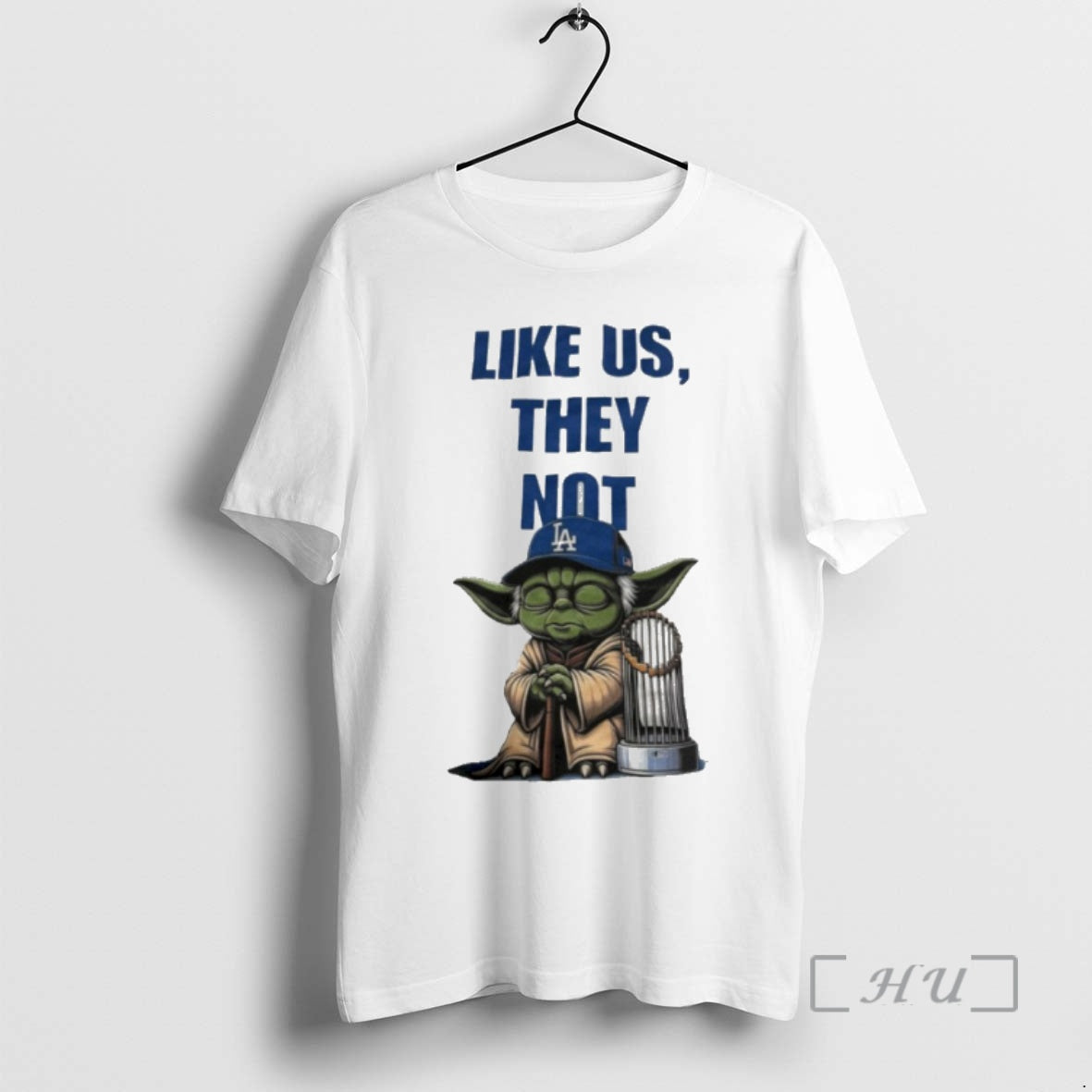 Officials Master Yoda Los Angeles Dodgers Like Us They Not T-Shirts, Hoodie, Sweatshirt | InkNestWear.com