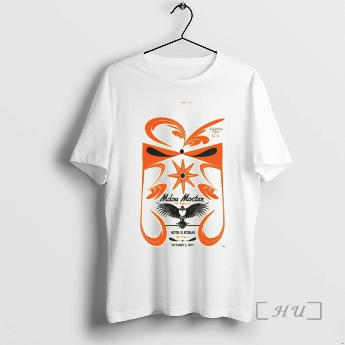 Officials Mdou Moctar Hotel El Roblar December 2 2025 Concert Circle White Premium T Shirts Hoodie, Sweatshirt