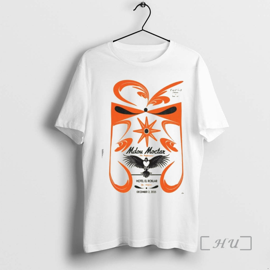 Officials Mdou Moctar Hotel El Roblar December 2 2025 Concert T-Shirts, Hoodie, Sweatshirt | InkNestWear.com