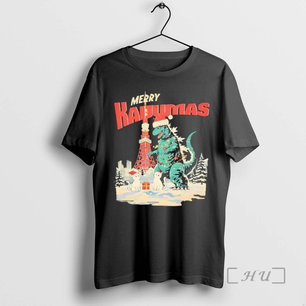 Officials Merry Kadumas Harajuku Kaiju Christmas T-Shirts, Hoodie, Sweatshirt | InkNestWear.com
