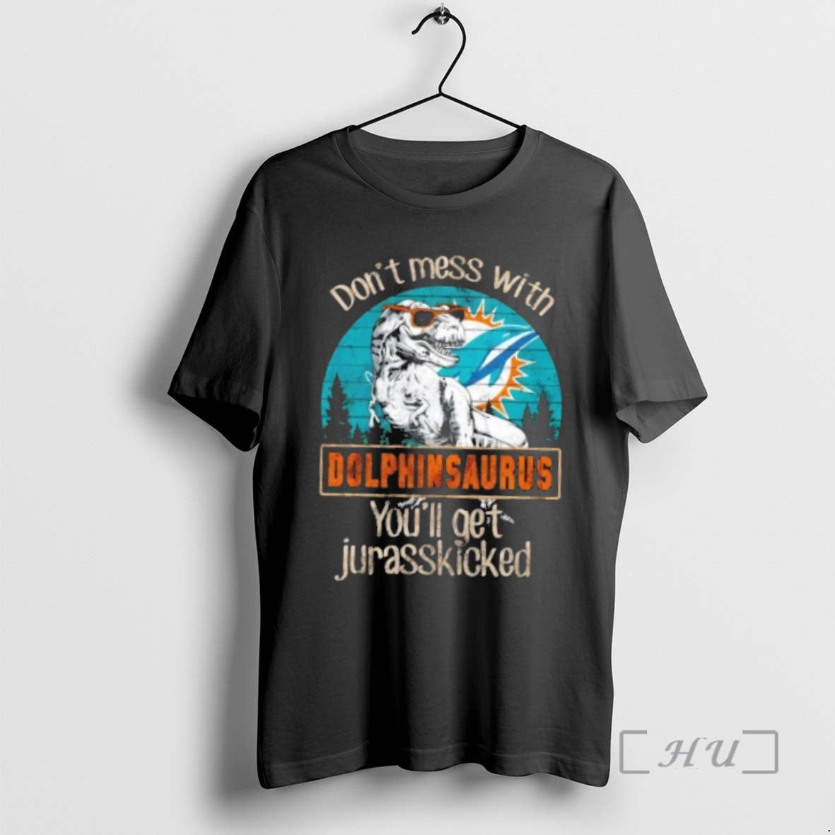 Officials Miami Dolphins Dont Mess With Dolphinsaurus Youll Get Jurasskicked T-Shirts, Hoodie, Sweatshirt | InkNestWear.com