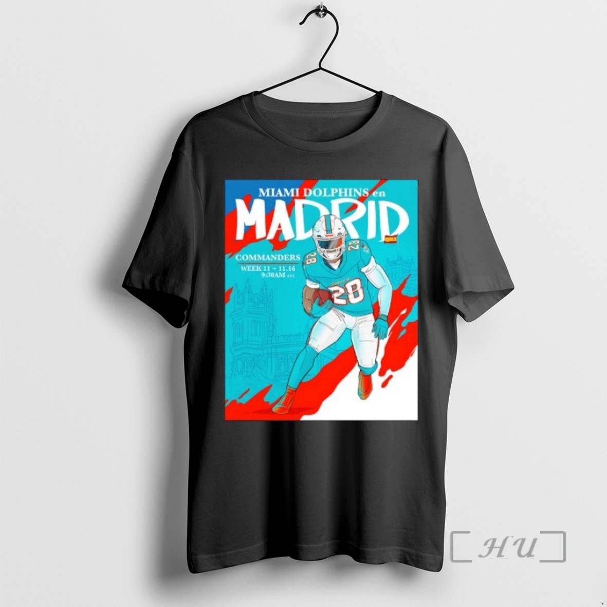 Officials Miami Dolphins In Madrid Commanders Week 11 T-Shirts, Hoodie, Sweatshirt | InkNestWear.com