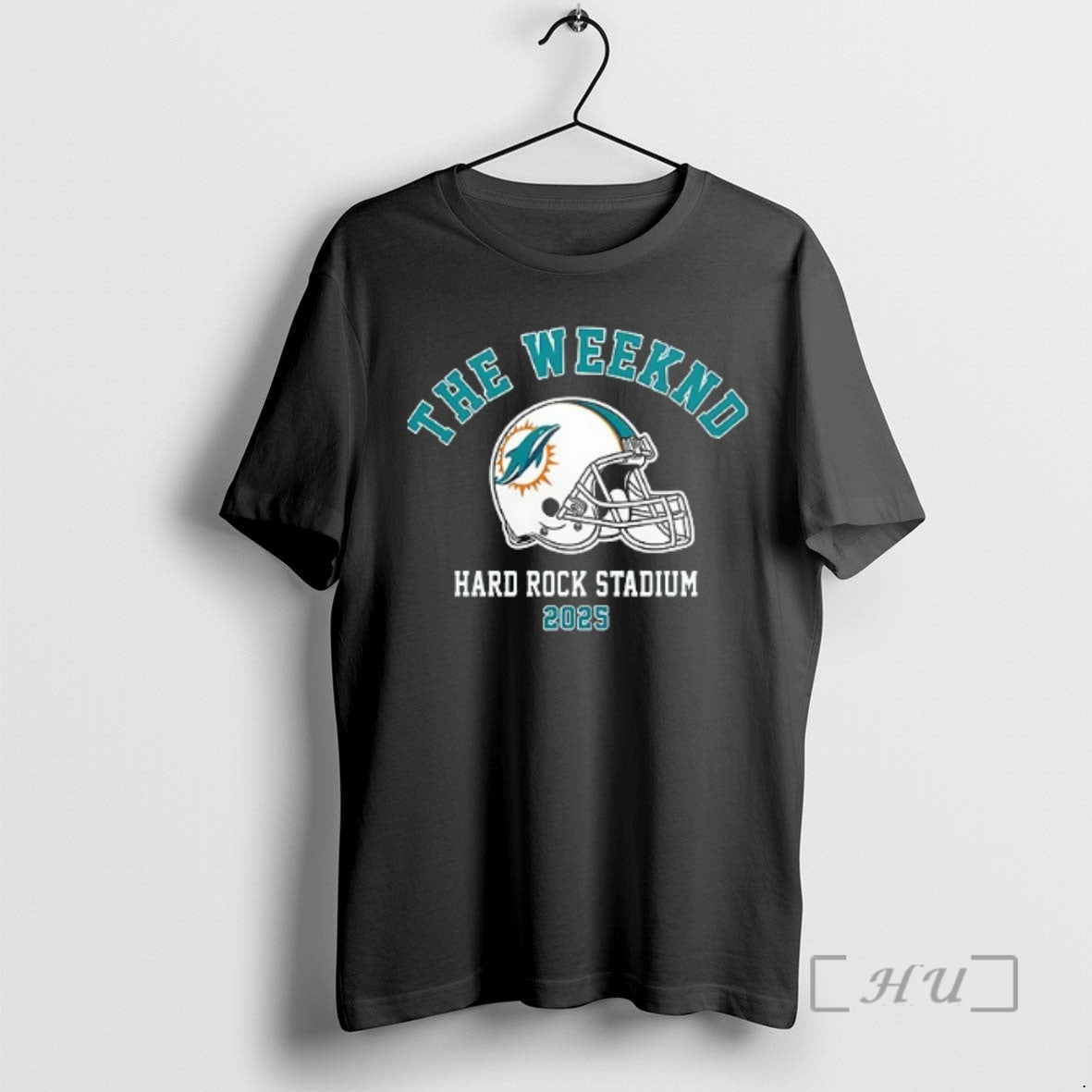 Officials Miami Dolphins X The Weeknd Hard Rock Stadium Helmet T-Shirts, Hoodie, Sweatshirt | InkNestWear.com