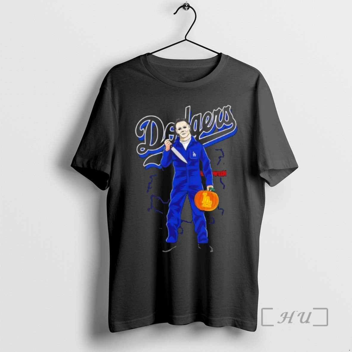 Officials Michael Myers Dodgers Baseball Halloween Black T-Shirts, Hoodie, Sweatshirt | InkNestWear.com