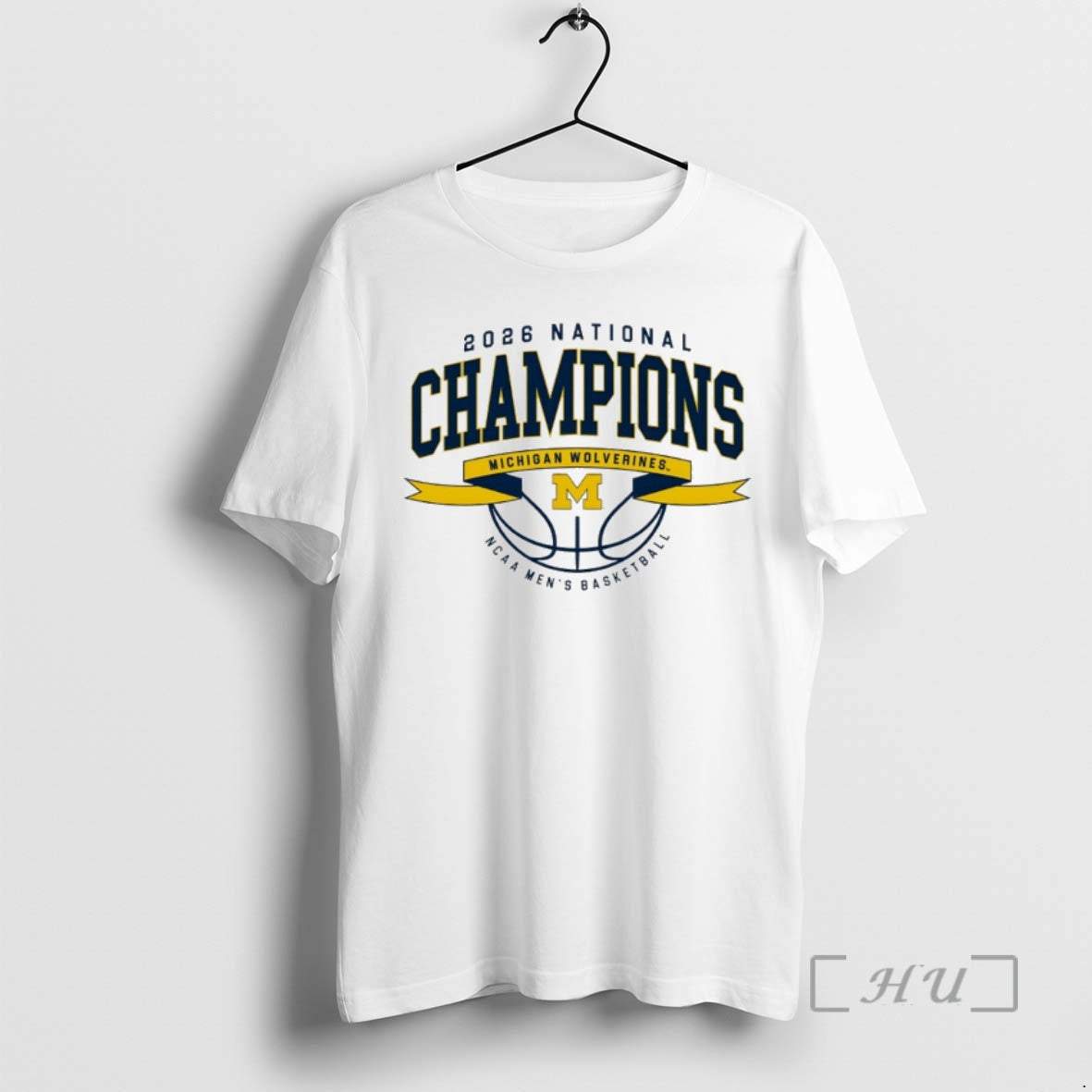 Officials Michigan 2026 Basketball National Champions Ribbon Wings