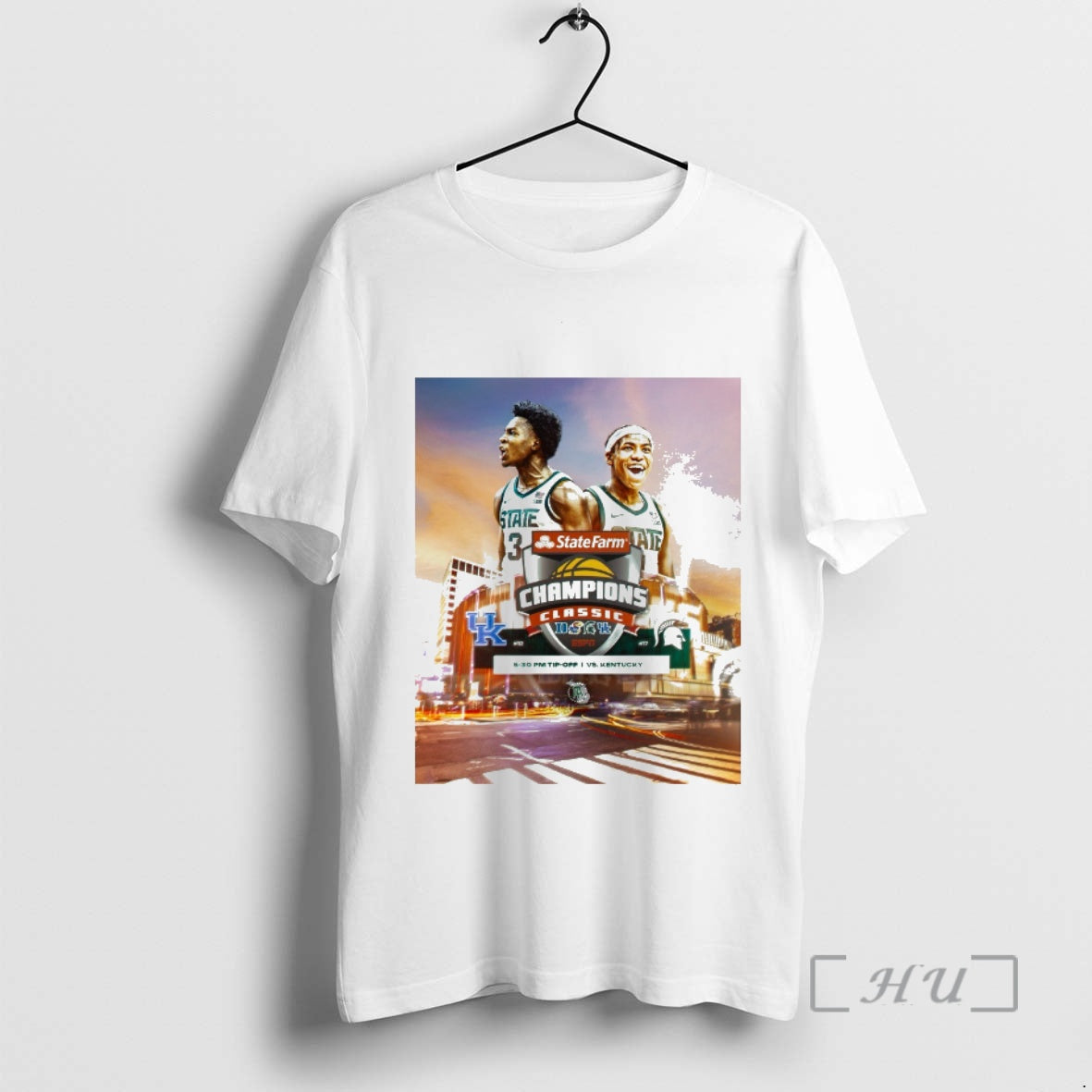 Officials Michigan State Spartans Vs Kentucky Wildcats State Farm Champions Classic November 18 2025 Premium T-Shirts,...