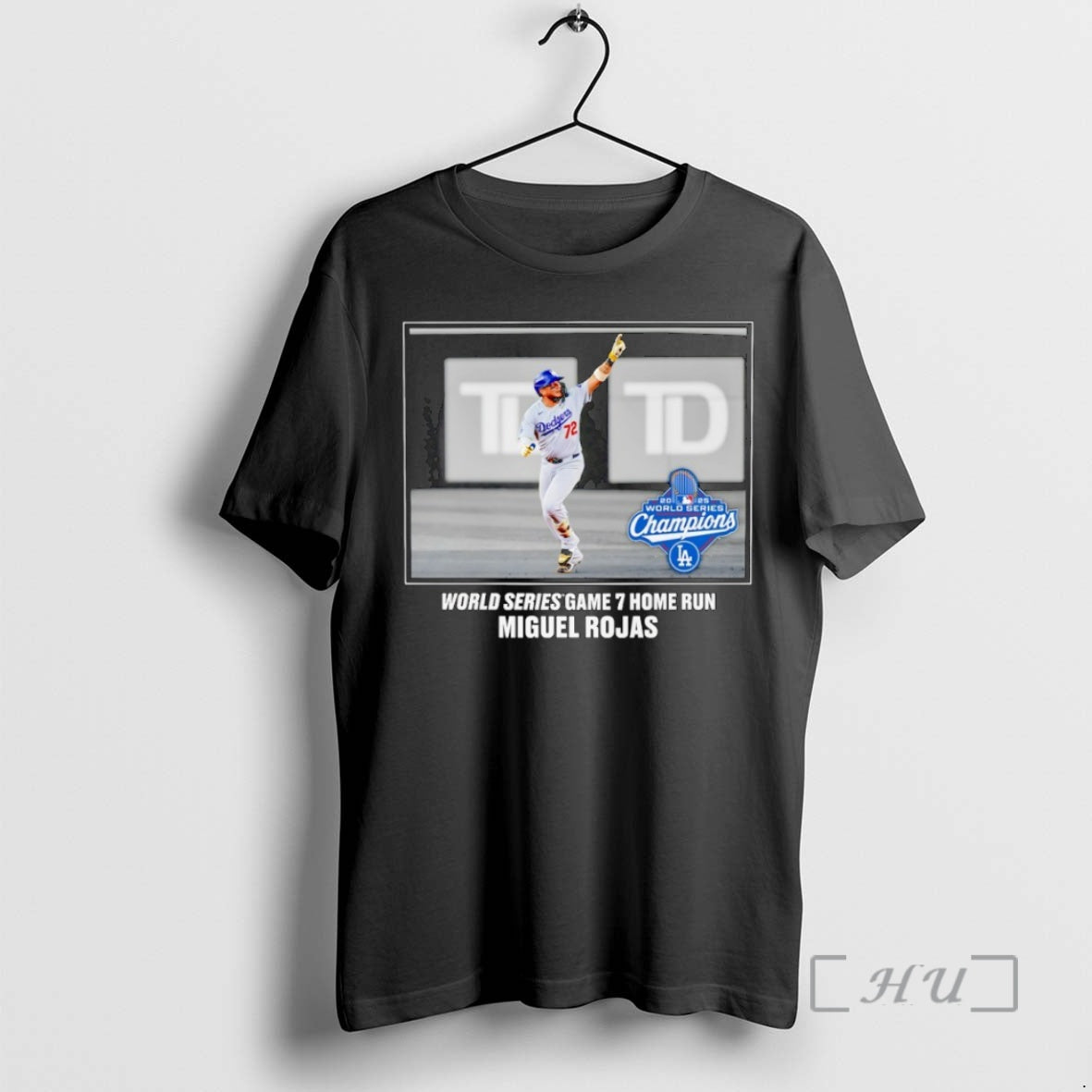 Officials Miguel Rojas Los Angeles Dodgers 2025 World Series Champions Game 7 Home Run Moment T-Shirts, Hoodie, Sweatshirt