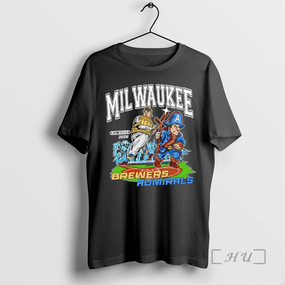 Officials Milwaukee Brewers Baseball Vs Milwaukee Admirals Hockey All Goods 2026 Premium T Shirts Sweater