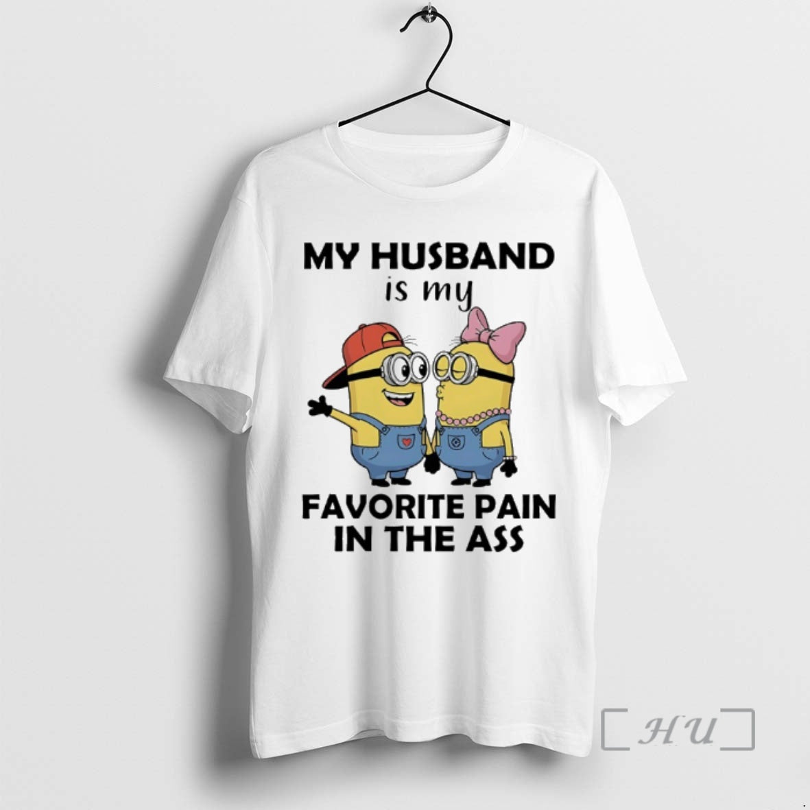 Officials Minions Couple My Husband Is My Favorite Pain In The Ass Premium T Shirts Hoodie, Sweatshirt | InkNestWear.com