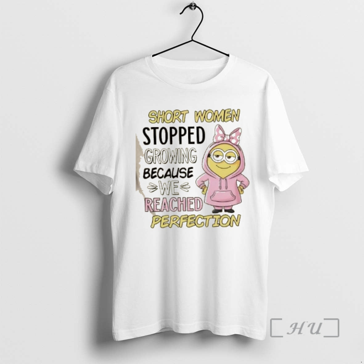 Officials Minions Short Women Stopped Growing Because We Reached Perfection T-Shirts, Hoodie, Sweatshirt | InkNestWear.com