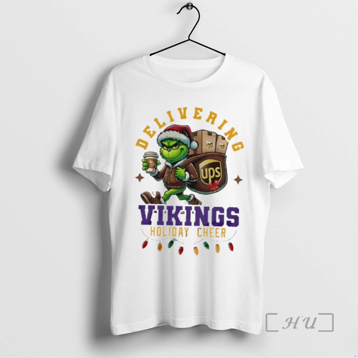 Officials Minnesota Vikings Grinch Delivering Ups Holiday Cheer Christmas T-Shirts, Hoodie, Sweatshirt | InkNestWear.com