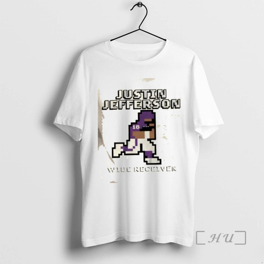 Officials Minnesota Vikings Justin Jefferson Wide Receiver Retro Baller T Shirt Sweater