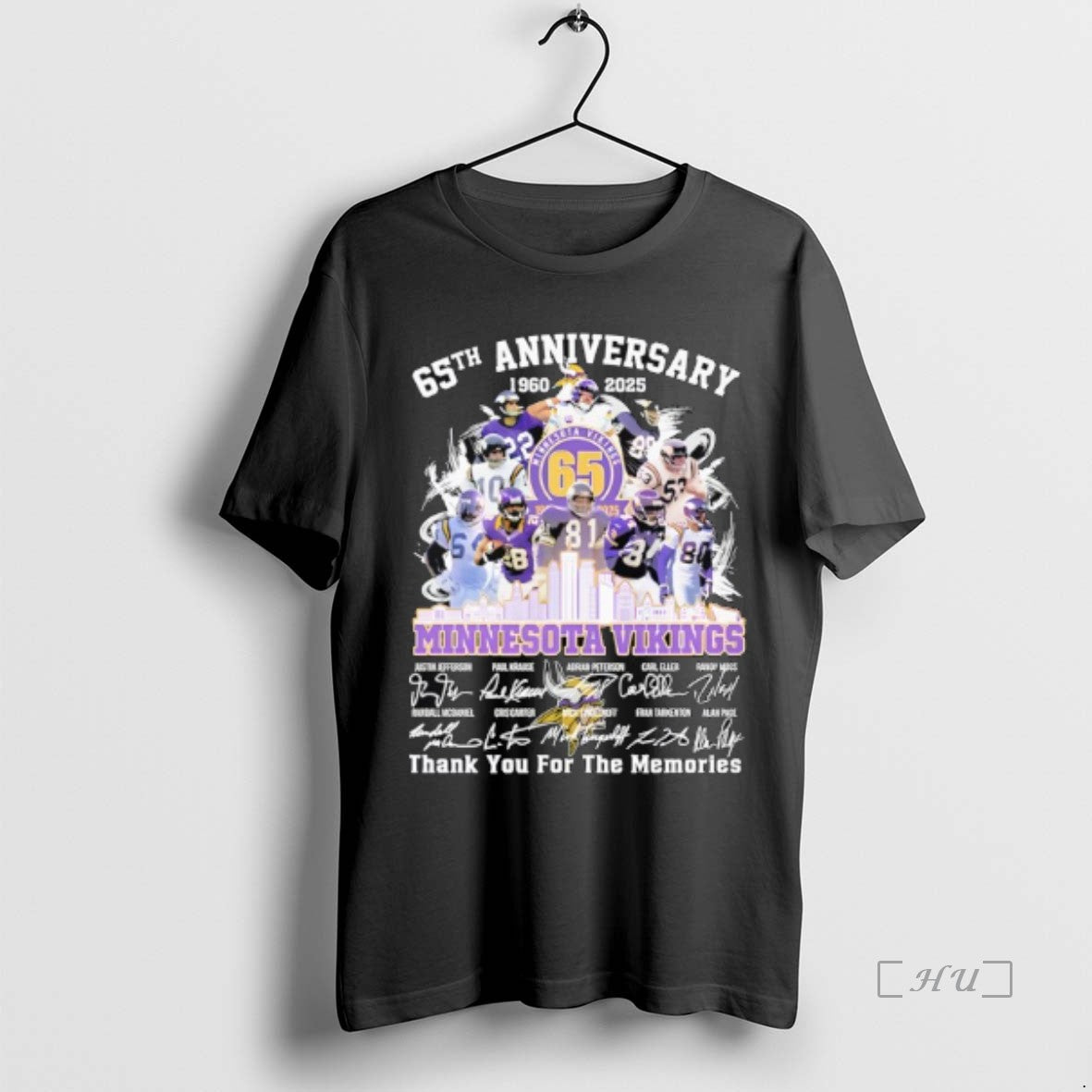 Officials Minnesota Vikings Thank You For The Memories 65th Anniversary 1960 2025 Premium T Shirts Hoodie, Sweatshirt