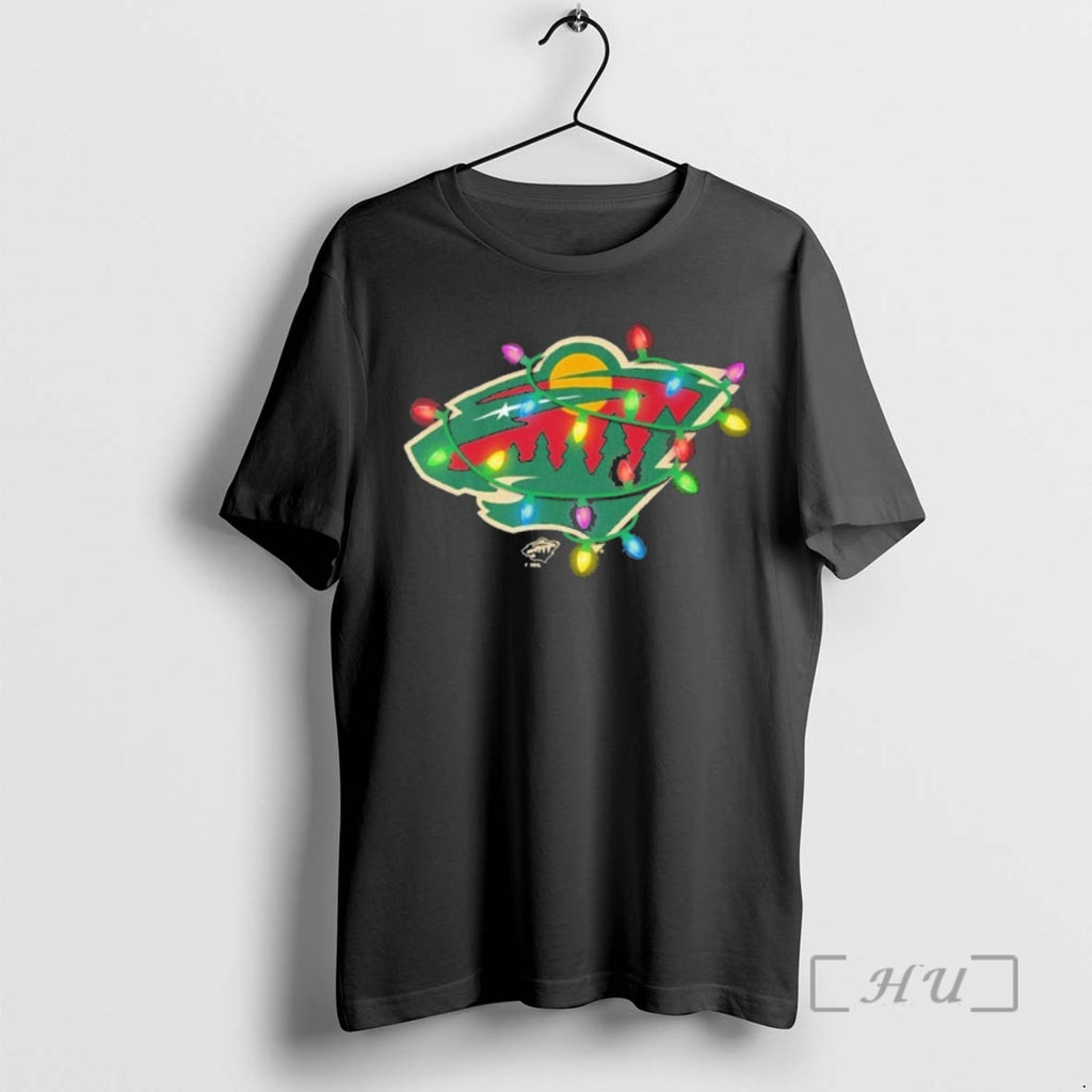 Officials Minnesota Wild Logo Lights Christmas T-Shirts, Hoodie, Sweatshirt | InkNestWear.com