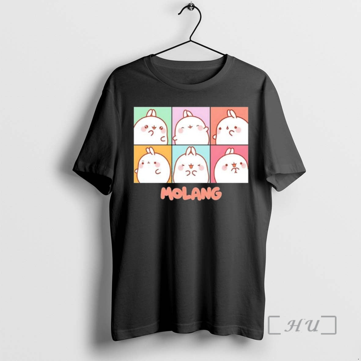 Officials Molang Expression Boxes Cute Black T-Shirts, Hoodie, Sweatshirt | InkNestWear.com