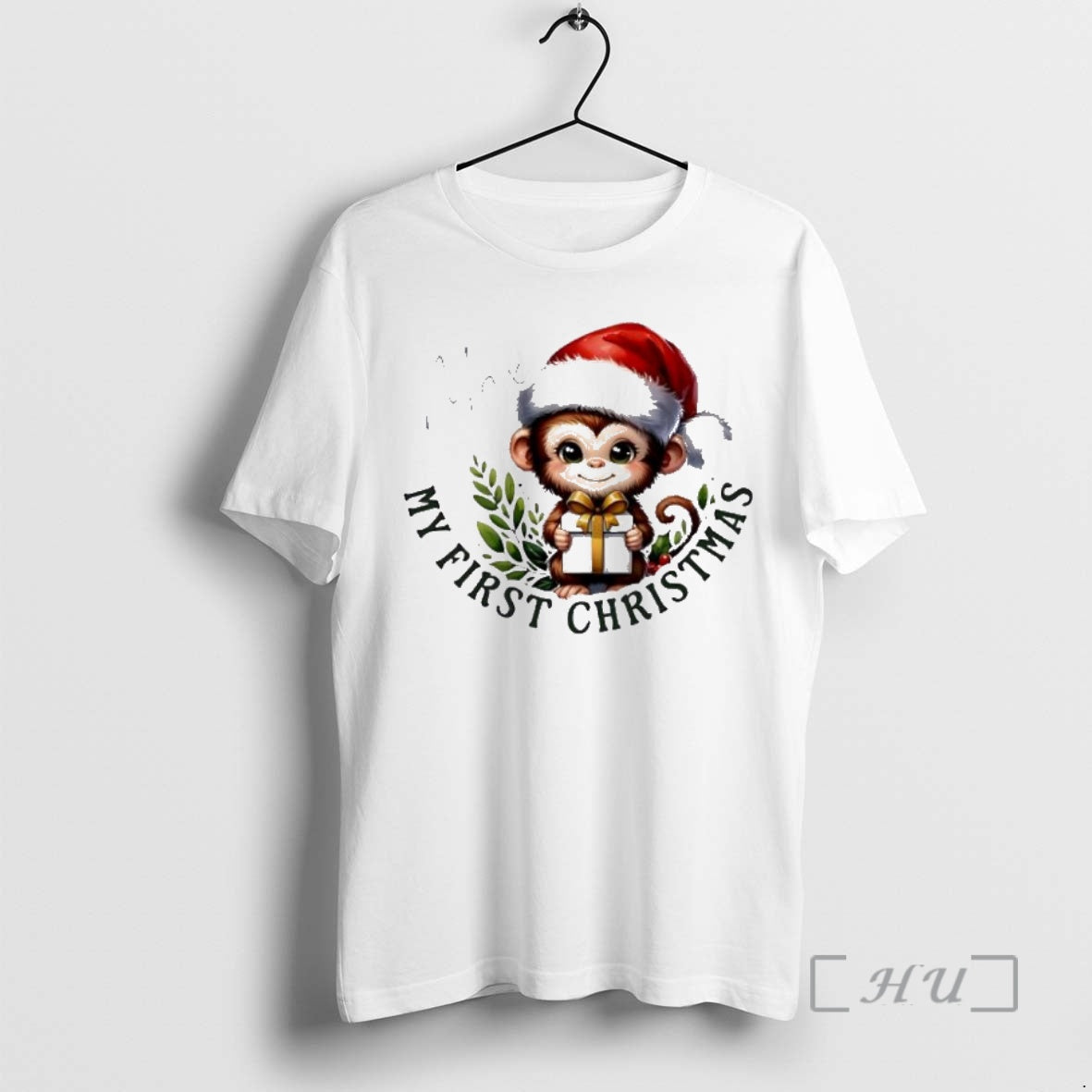 Officials Monkey Xmas Babys First Christmas Personalized Ornaments White T-Shirts, Hoodie, Sweatshirt | InkNestWear.com