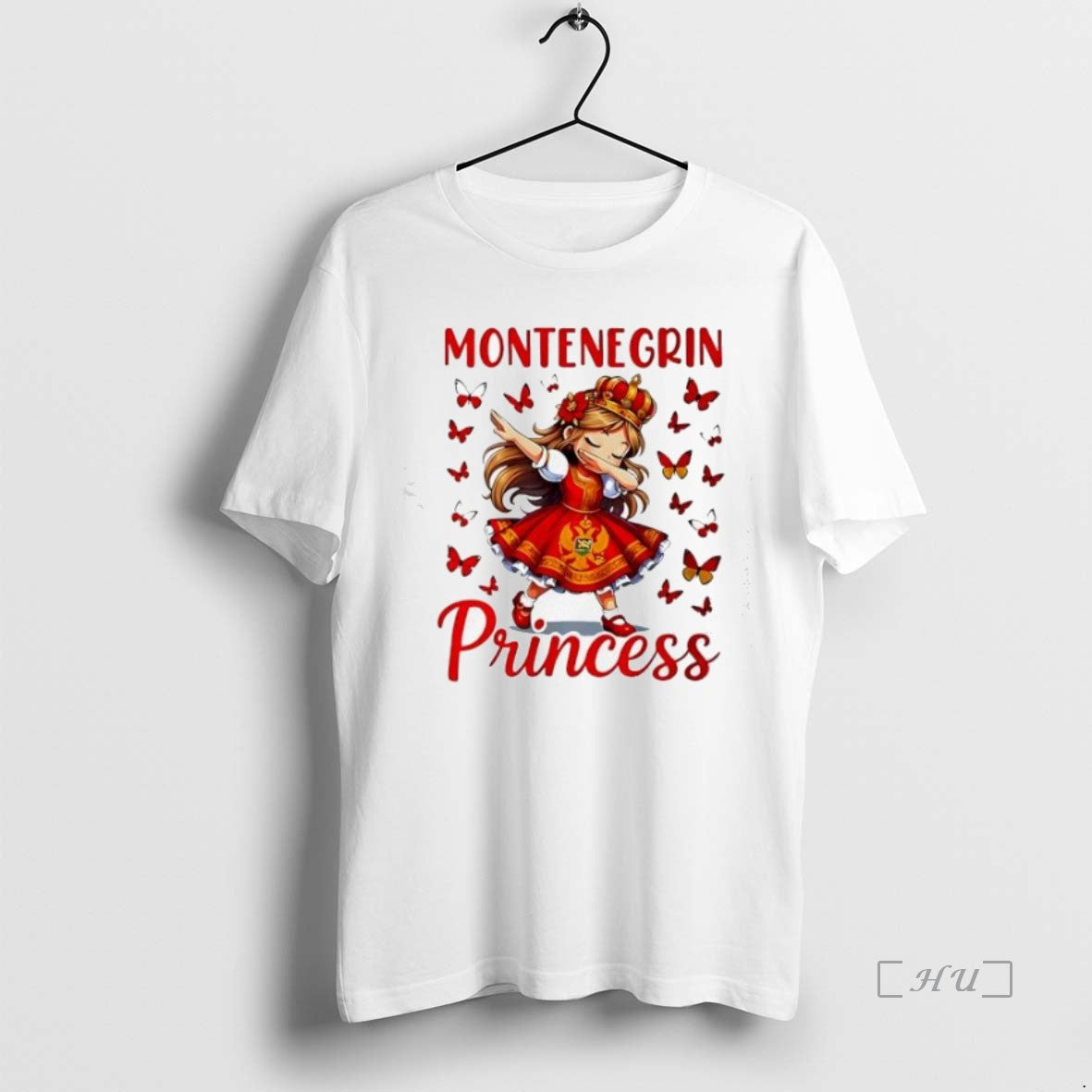Officials Montenegrin Princess Dab Montenegro Pride For Girls Cute T-Shirts, Hoodie, Sweatshirt | InkNestWear.com