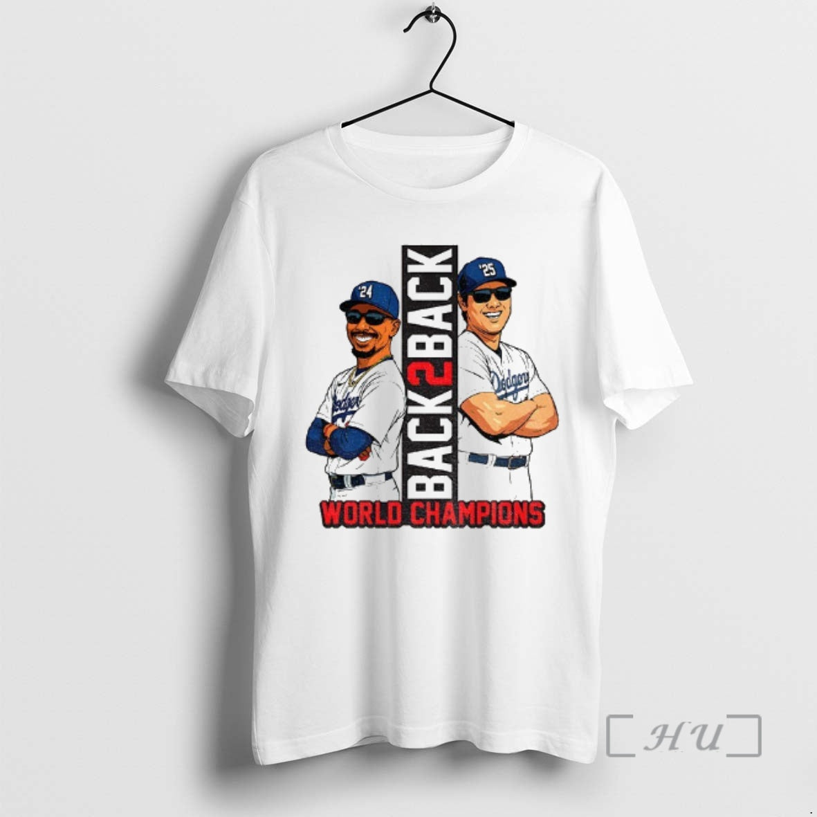Officials Mookie Betts And Shohei Ohtani Cartoon Los Angeles Dodgers Back 2 Back World Champions T-Shirts, Hoodie, Sweatshirt