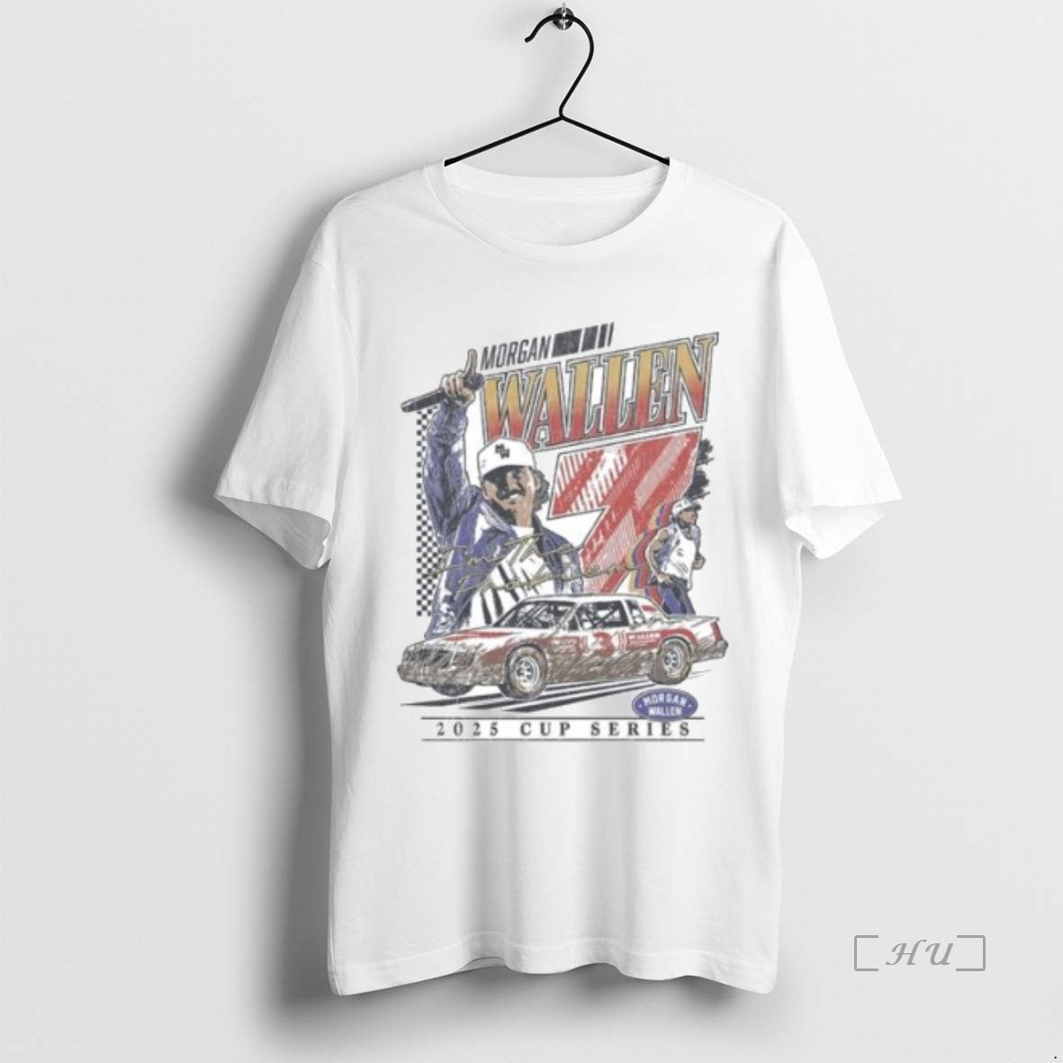 Officials Morgan Wallen Racing Cup Series 2025 Circle White T-Shirts, Hoodie, Sweatshirt | InkNestWear.com