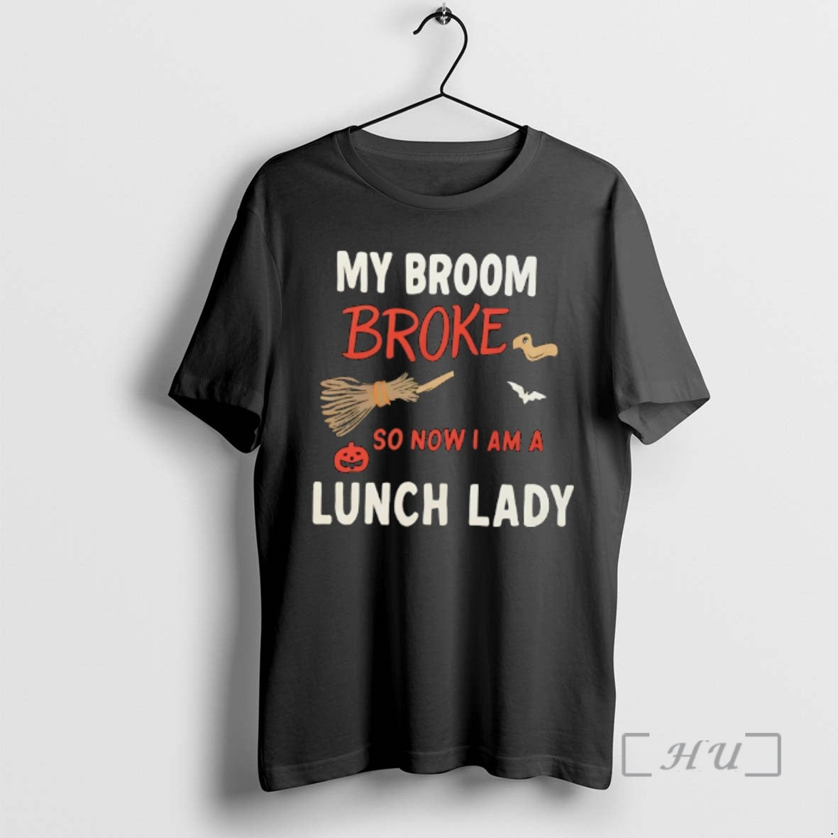 Officials My Broom Broke So Now I Am A Lunch Lady Halloween T-Shirts, Hoodie, Sweatshirt | InkNestWear.com