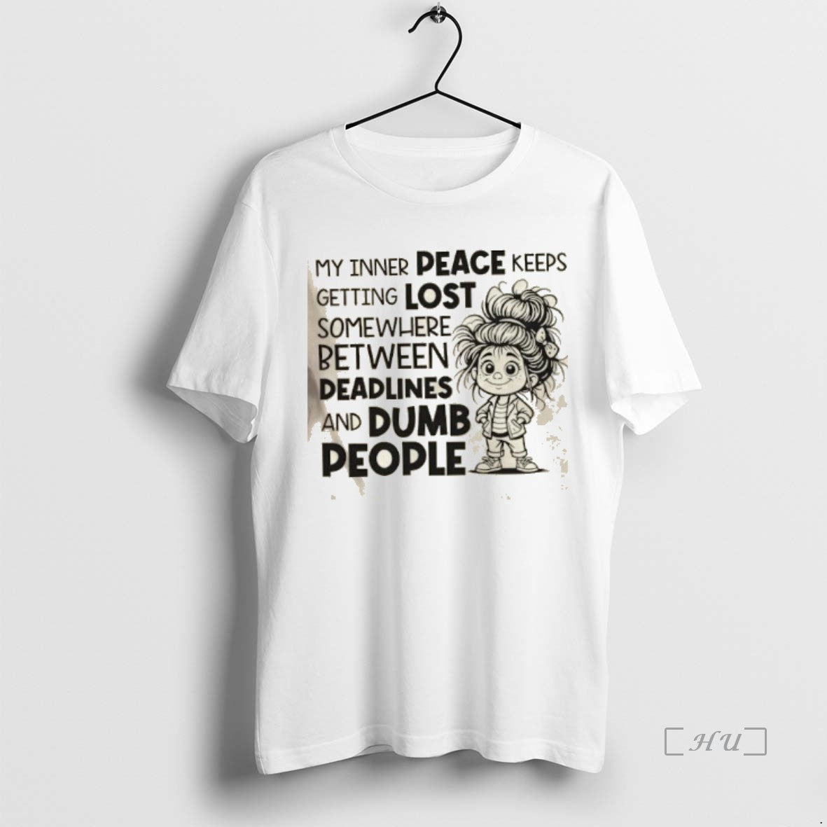 Officials My Inner Peace Keeps Getting Lost Somewhere Between Deadlines And Dumb People Premium T-Shirts, Hoodie, Sweatshirt