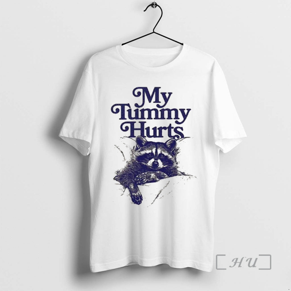 Officials My Tummy Hurts Raccoon T-Shirts, Hoodie, Sweatshirt | InkNestWear.com