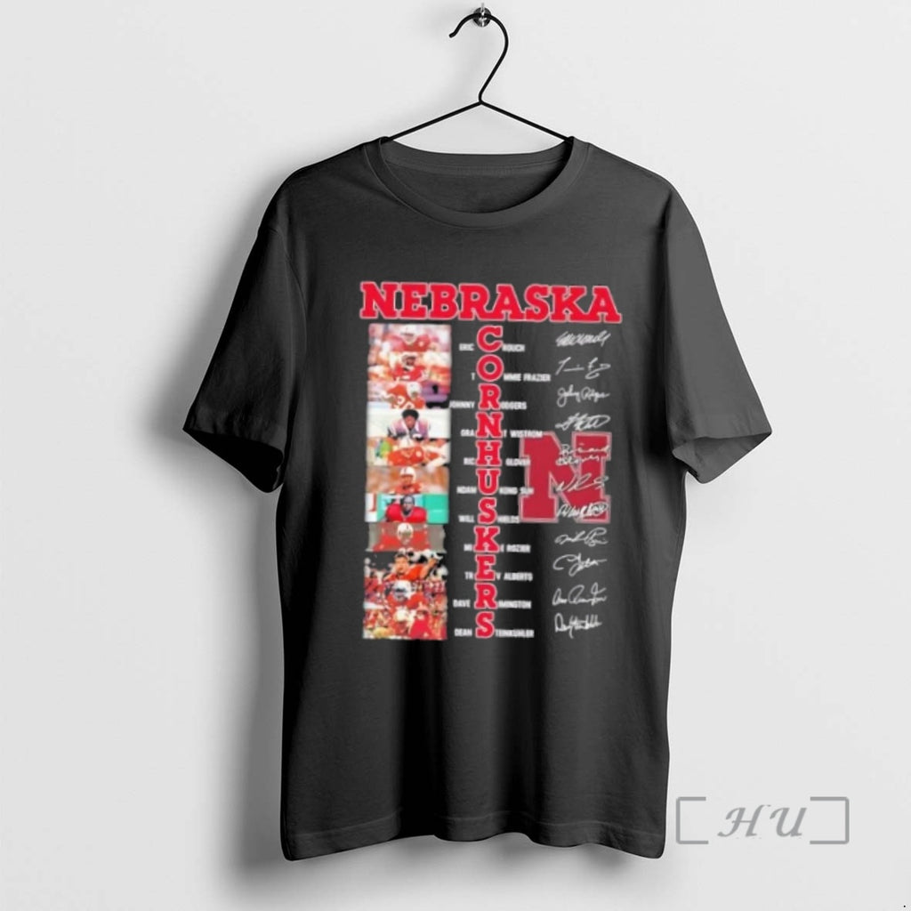 Officials Nebraska Cornhuskers Names Players Signatures T-Shirts, Hoodie, Sweatshirt | InkNestWear.com