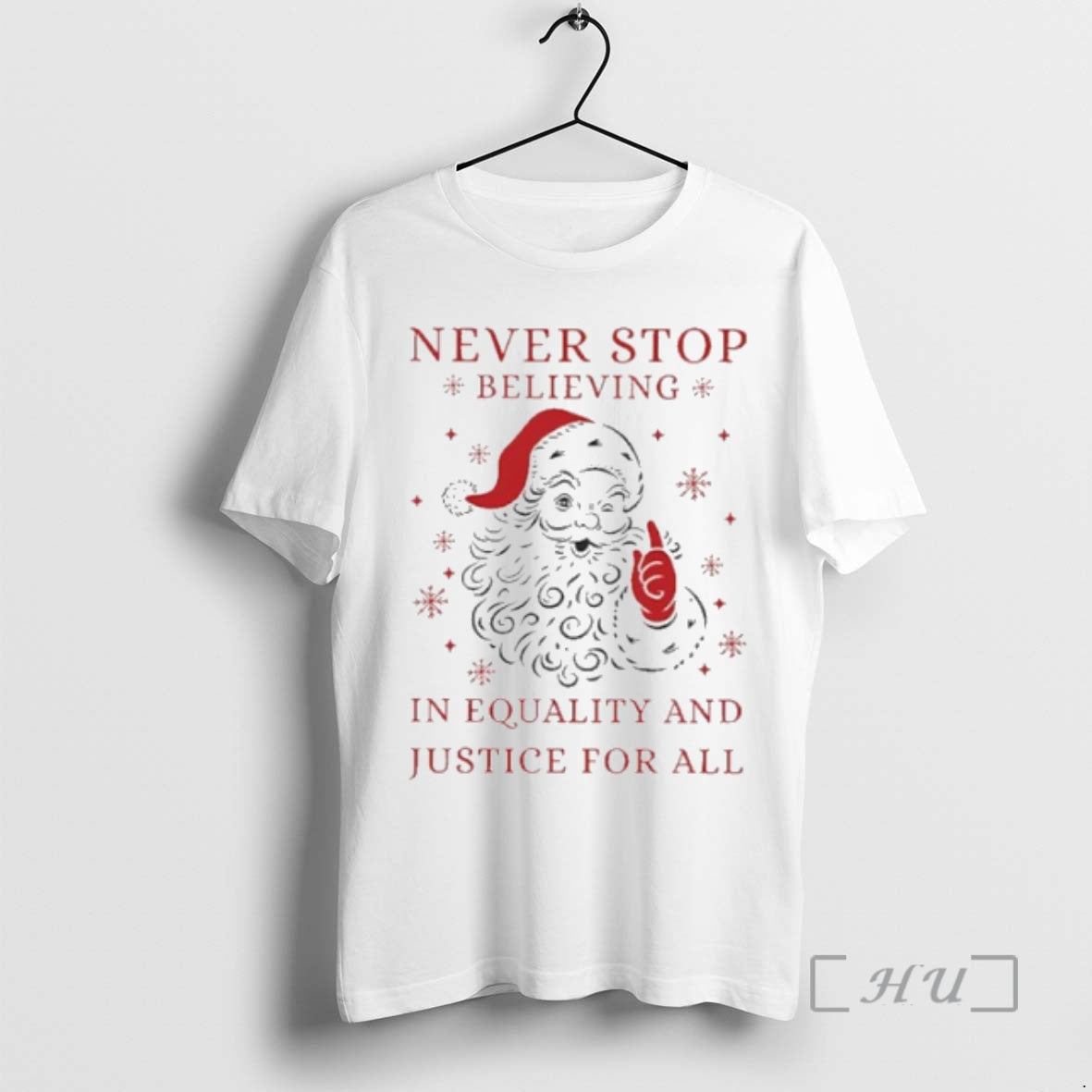 Officials Never Stop Believing Justice All Santa T-Shirts, Hoodie, Sweatshirt