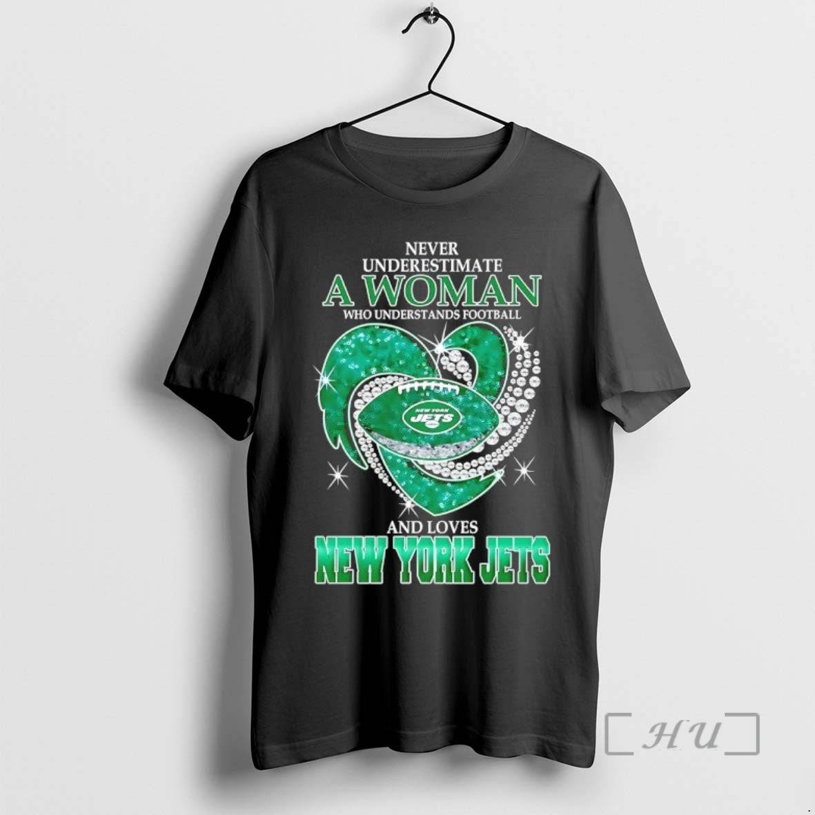Officials Never Underestimate A Woman Who Understands Football And Loves New York Jets Football Heart T-Shirts, Hoodie,...