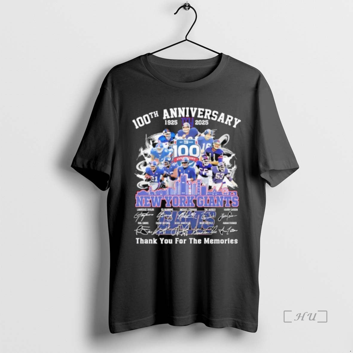 Officials New York Giants Thank You For The Memories 100th Anniversary 1925 2025 Premium T-Shirts, Hoodie, Sweatshirt