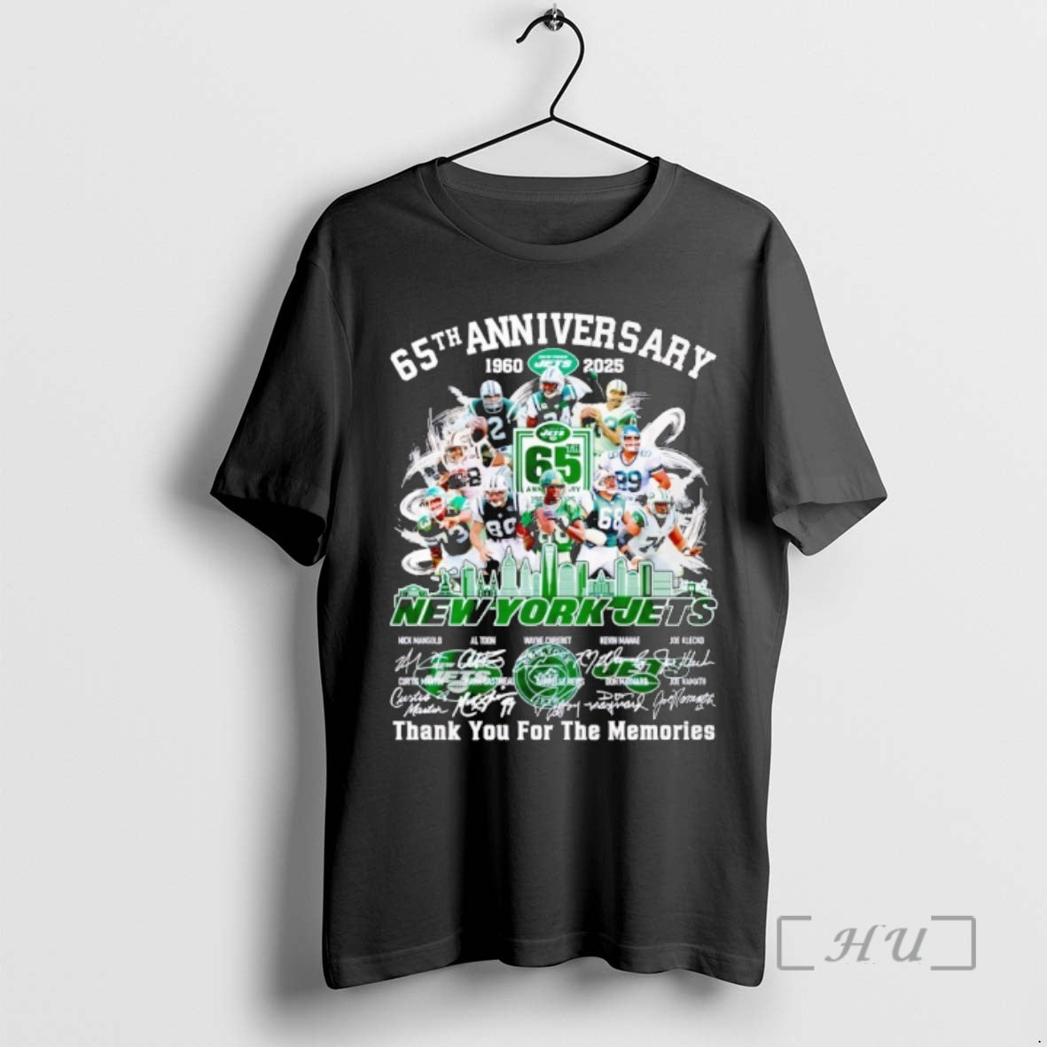 Officials New York Jets 65th Anniversary 1960 2025 Thank You For The Memories Premium T-Shirts, Hoodie, Sweatshirt