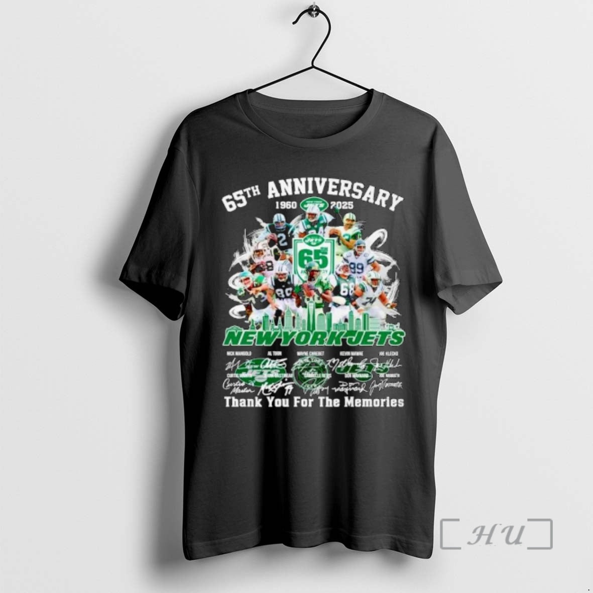 Officials New York Jets 65th Anniversary 1960 2025 Thank You For The Memories Signatures Ornaments T-Shirts, Hoodie,...