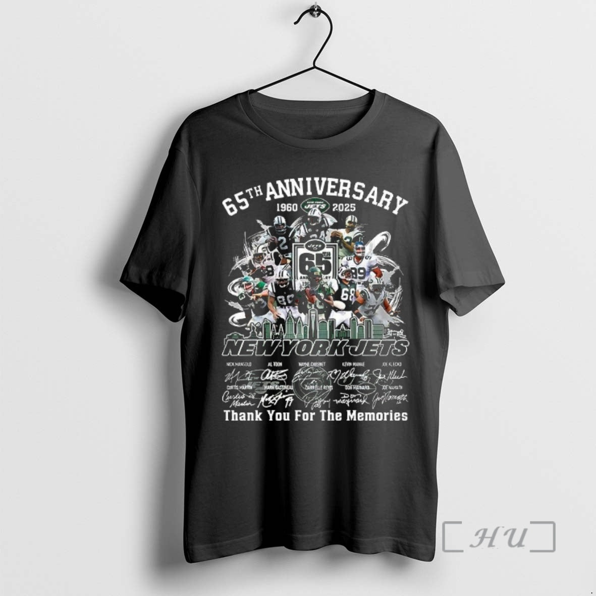 Officials New York Jets 65th Anniversary 1960 2025 Thank You For The Memories Signature T-Shirts, Hoodie, Sweatshirt