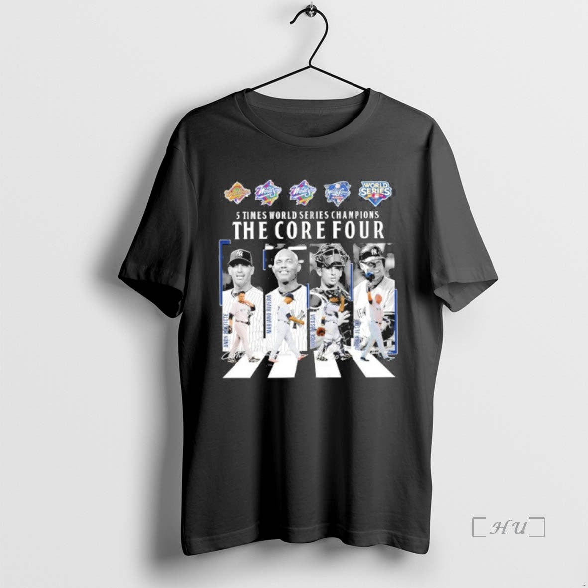 Officials New York Yankees 5 Time World Series Champions The Core Four Abbey Road Signatures T-Shirts, Hoodie, Sweatshirt